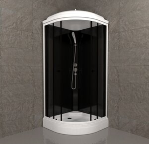 Изображение товара Душевая кабина Triton Нова Щ0000065774, 88 x 88 см, поддон низкий А, стекло прозрачное, профиль белый