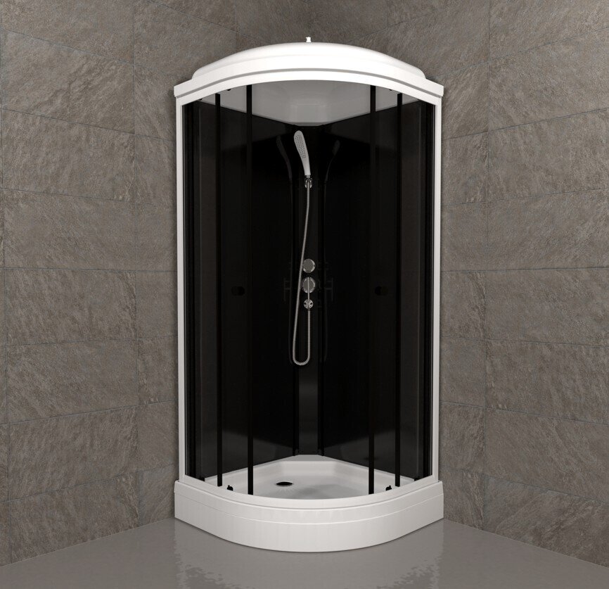 Изображение товара Душевая кабина Triton Нова 88x88 см с крышей и раздвижными дверями Изображение товара Душевая кабина Triton Нова 88x88 см с крышей и раздвижными дверями