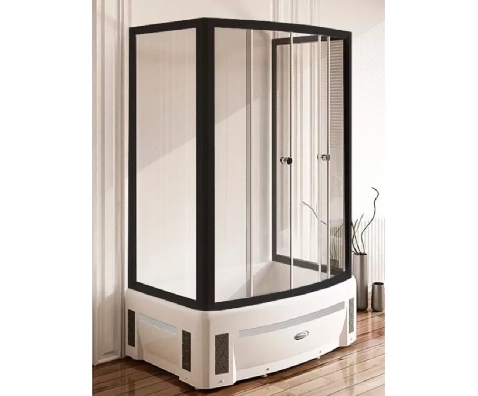 Изображение товара Душевой уголок Радомир Диана 1-09-6-0-0-0140 139x95 см черный профиль