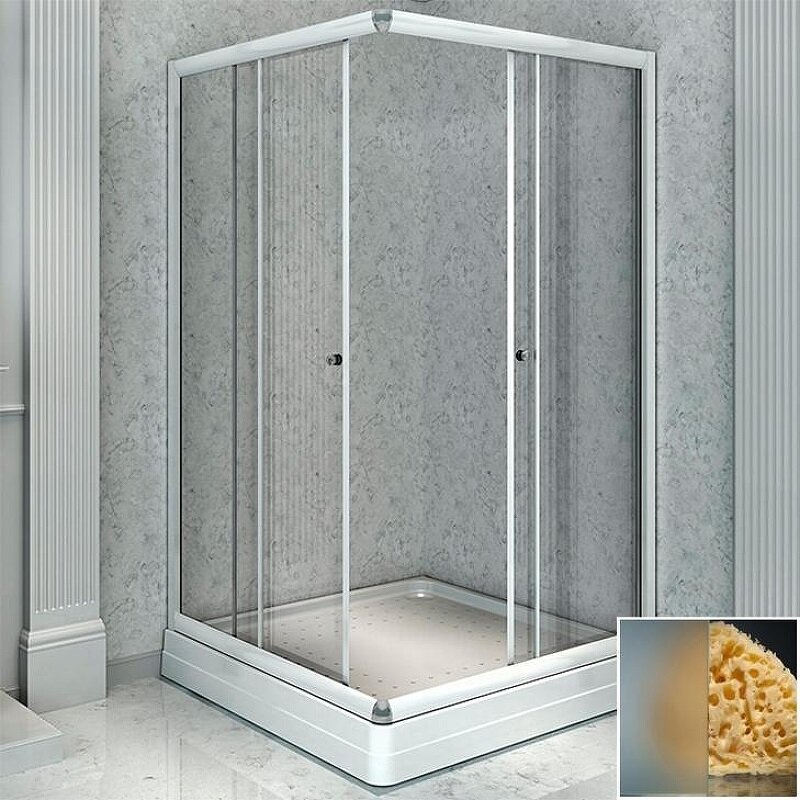 Изображение товара Душевой уголок Радомир Дрим 1-09-1-0-0-1191 100x100 см матовое стекло белый профиль