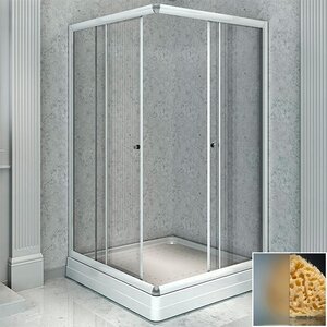 Изображение товара Душевой уголок Радомир Дрим 1-09-1-0-0-1191, 100 x 100 см, стекло матовое, профиль белый