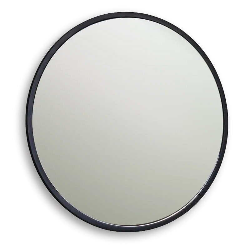 Изображение товара Зеркало Silver Mirrors Glory 60 см черное круглое подвесное без подсветки