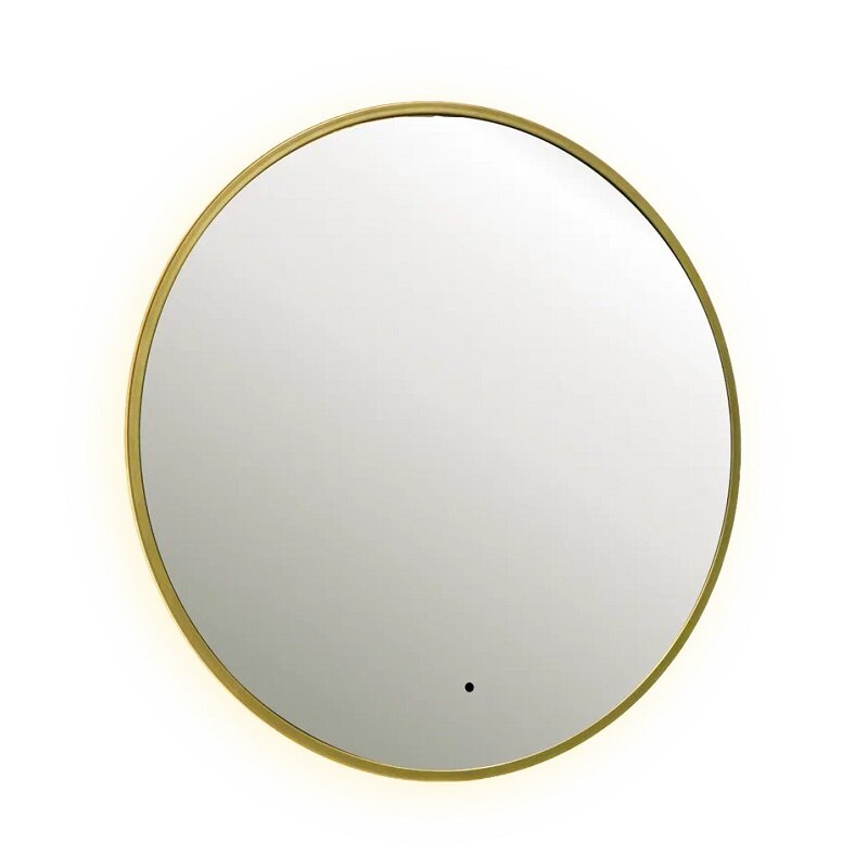 Изображение товара Зеркало Silver Mirrors Roland LED-00003060, 80 см, LED-подсветка, бесконтактный сенсор, TX-модуль, металлическая рама, цвет золото Изображение товара Зеркало Silver Mirrors Roland LED-00003060, 80 см, LED-подсветка, бесконтактный сенсор, TX-модуль, металлическая рама, цвет золото