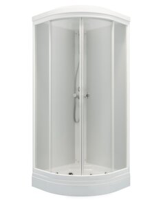 Изображение товара Душевая кабина Triton Ультра Щ0000061821, 80 x 80 см, поддон низкий А, стекло прозрачное, профиль, белый