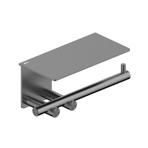 Изображение товара Держатель туалетной бумаги Abber Osten 316 AA1830BGG с полкой из нержавеющей стали