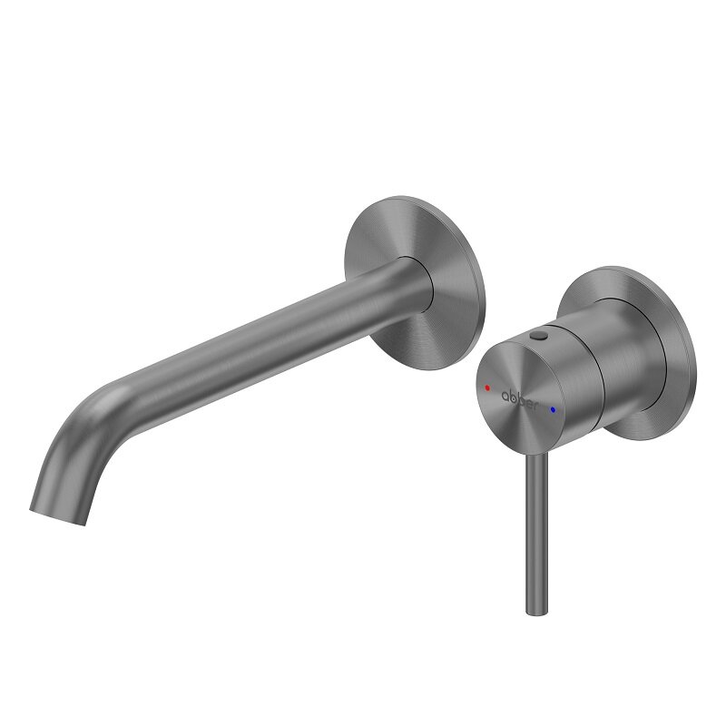 Изображение товара Смеситель для раковины Abber Wasser Kreis 316 AF8112BGG-M с брашированной сталью, Германия