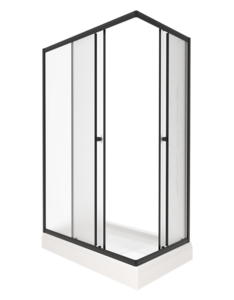 Изображение товара Душевой уголок Triton Вента 120x80 см матовое стекло черный профиль