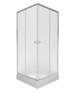 Изображение товара Душевой уголок Triton Вента Щ0000067980, 80 x 80 см, поддон низкий, стекло Вельвет, профиль хром