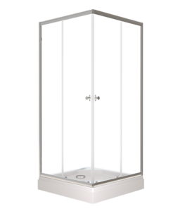 Изображение товара Душевой уголок Triton Вента Щ0000049619, 100 x 100 см, поддон 17 см, стекло прозрачное, профиль хром