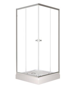 Изображение товара Душевой уголок Triton Вента Щ0000049620, 80 x 80 см, поддон 17 см, стекло прозрачное, профиль хром