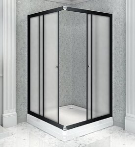 Изображение товара Душевой уголок Радомир Дрим 1-09-6-0-0-1231, 110 x 100 см, стекло матовое, профиль черный