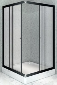 Изображение товара Душевой уголок Радомир Дрим 1-09-6-0-0-1230 110x100 см стекло прозрачное профиль черный
