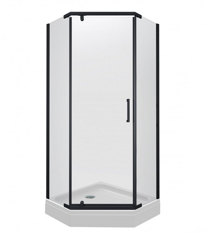 Изображение товара Душевой уголок Triton Дека 100 x 100 см с черным профилем