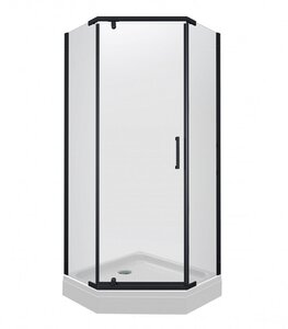 Изображение товара Душевой уголок Triton Дека 100 x 100 см с черным профилем