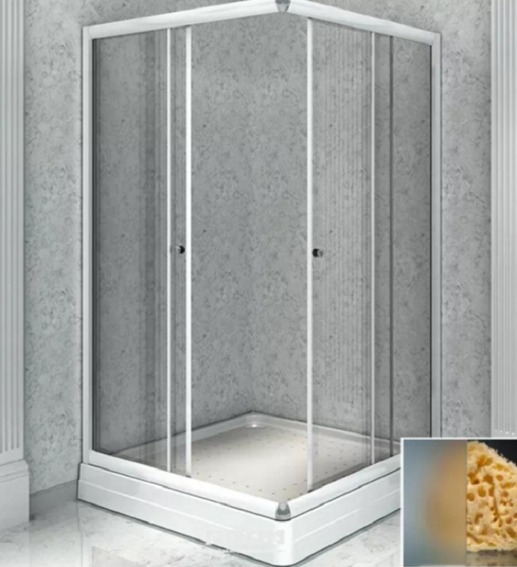 Изображение товара Душевой уголок Радомир Дрим 110x110 см с матовым стеклом и белым профилем