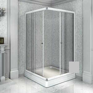 Изображение товара Душевой уголок Радомир Дрим 1-09-2-0-0-1201, 110 x 110 см, стекло матовое, профиль матовый хром