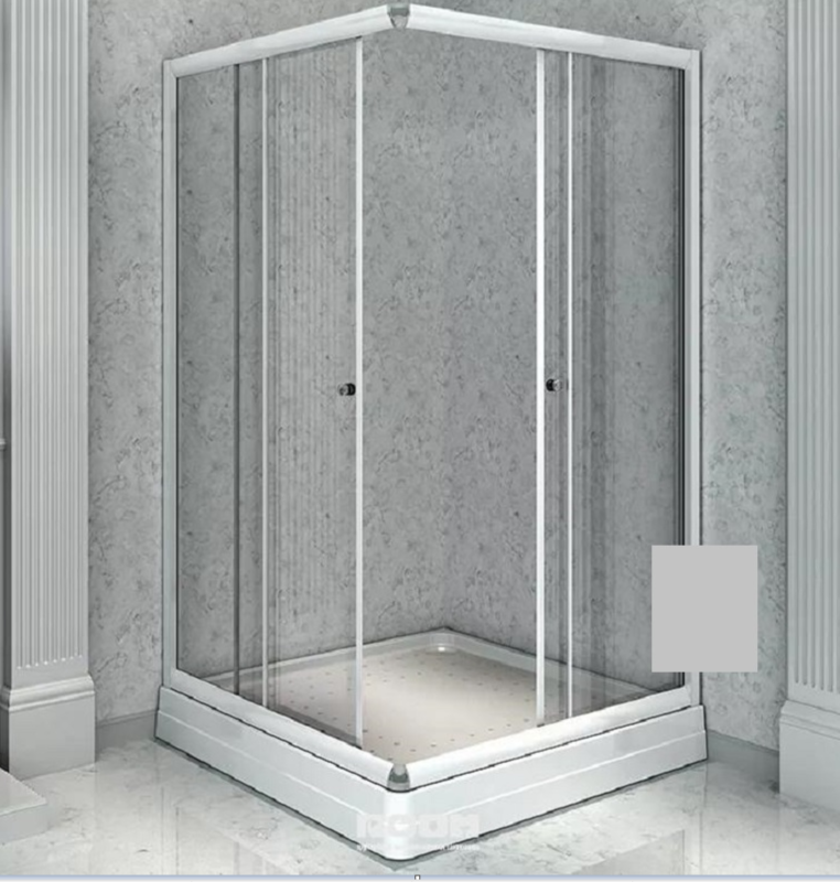 Изображение товара Душевой уголок Радомир Дрим 110x110 см с прозрачным стеклом и матовым профилем
