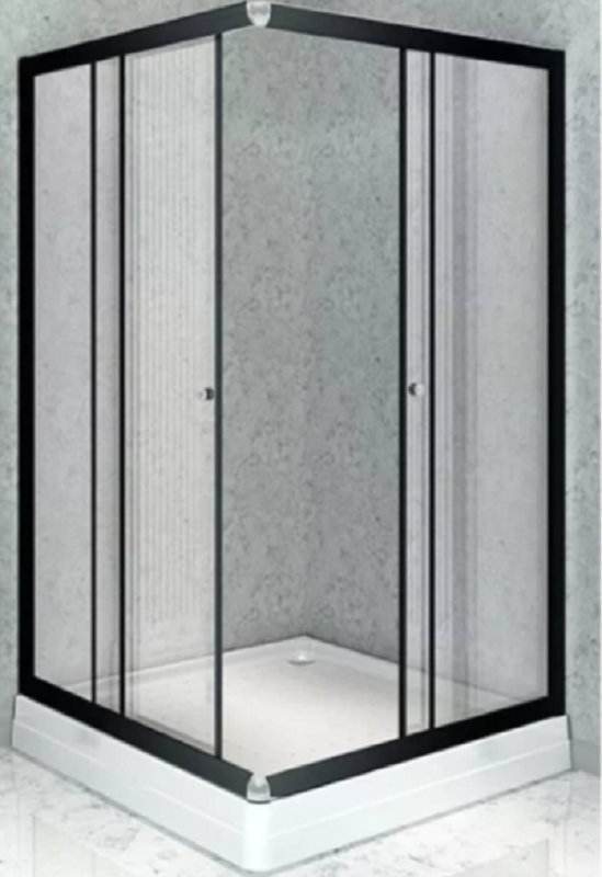 Изображение товара Душевой уголок Радомир Дрим 1-09-6-0-0-1200, 110 x 110 см, стекло прозрачное, профиль черный
