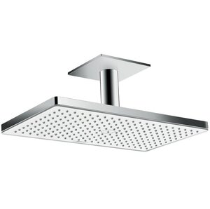 Изображение товара Верхний душ Hansgrohe Rainmaker Select, 460 x 270 мм, 1 режим струи, с держателем 24002400, белый/хром Изображение товара Верхний душ Hansgrohe Rainmaker Select, 460 x 270 мм, 1 режим струи, с держателем 24002400, белый/хром