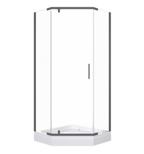 Изображение товара Душевой уголок Triton Дека 90x90 см, стекло прозрачное, профиль графит