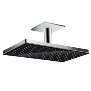 Изображение товара Верхний душ Hansgrohe Rainmaker Select, 460 x 270 мм, 1 режим струи, с держателем 24002600, черный/хром Изображение товара Верхний душ Hansgrohe Rainmaker Select, 460 x 270 мм, 1 режим струи, с держателем 24002600, черный/хром