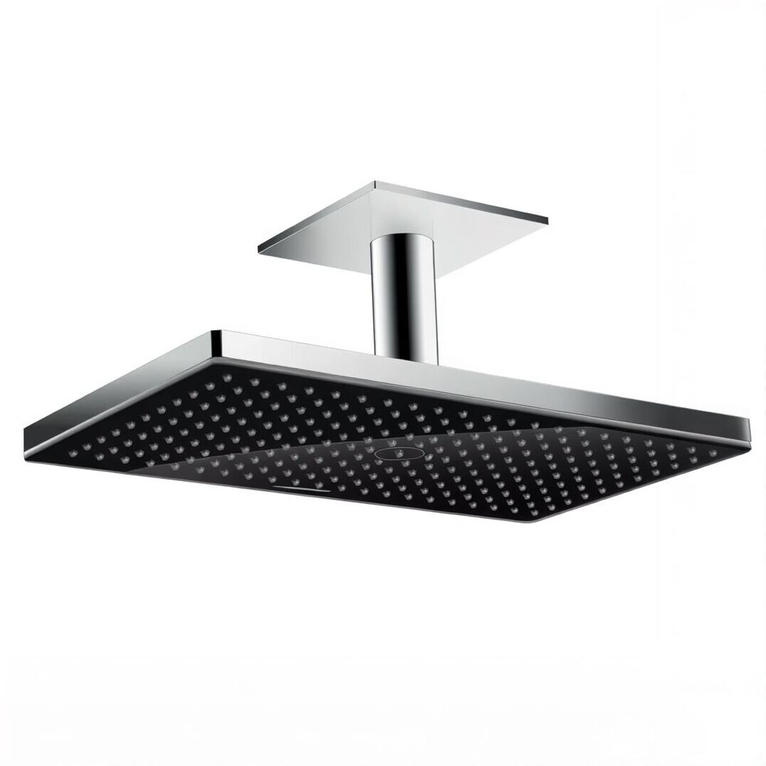 Изображение товара Верхний душ Hansgrohe Rainmaker Select, 460 x 270 мм, 1 режим струи, с держателем 24002600, черный/хром Изображение товара Верхний душ Hansgrohe Rainmaker Select, 460 x 270 мм, 1 режим струи, с держателем 24002600, черный/хром