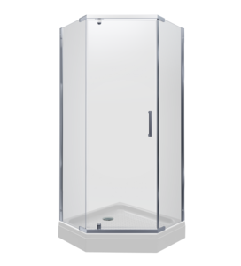 Изображение товара Душевой уголок Triton Дека Щ0000053610, 90 x 90 см, поддон 17 см, стекло прозрачное, профиль хром