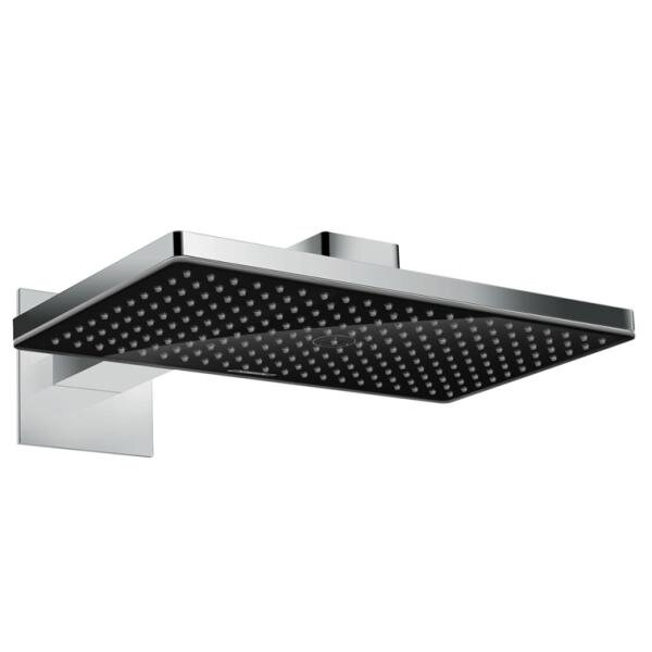Изображение товара Верхний душ Hansgrohe Rainmaker Select 24003600, 460 x 270 мм, 1 режим струи, с держателем, черный/хром Изображение товара Верхний душ Hansgrohe Rainmaker Select 24003600, 460 x 270 мм, 1 режим струи, с держателем, черный/хром