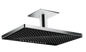 Изображение товара Верхний душ Hansgrohe Rainmaker Select 24004600 черный хром, 2 режима, 466x300 мм