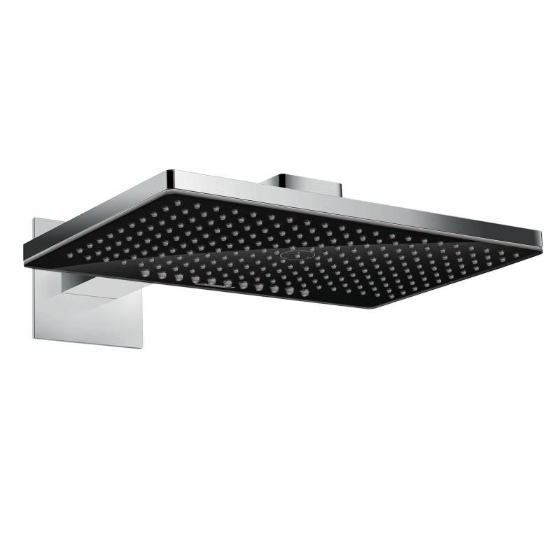 Изображение товара Верхний душ Hansgrohe Rainmaker Select, 460 x 300 мм, 2 режима струи, с держателем 24005600, черный/хром