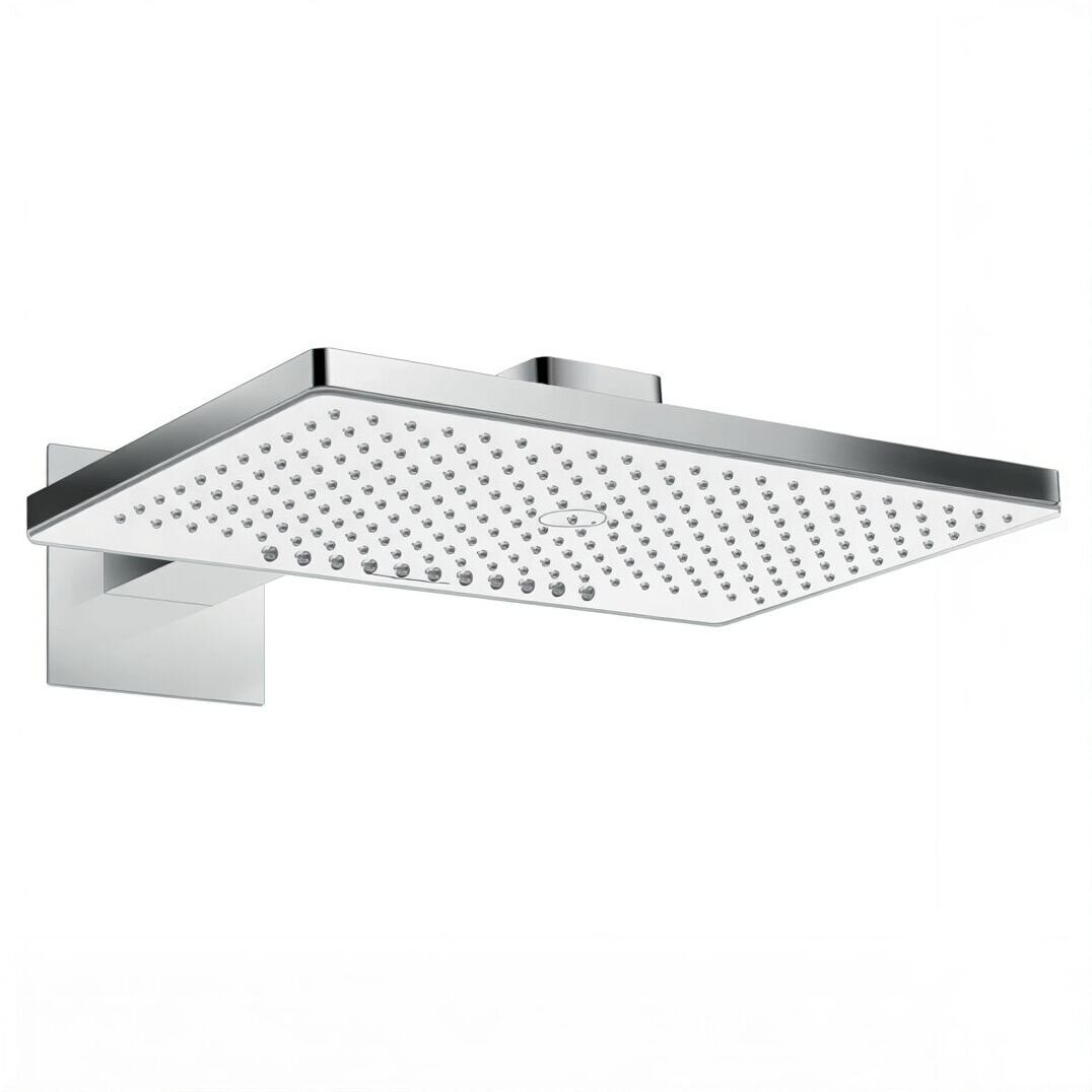 Изображение товара Верхний душ Hansgrohe Rainmaker Select 24007400 3 режима, хром/белый, 46х30 см Изображение товара Верхний душ Hansgrohe Rainmaker Select 24007400 3 режима, хром/белый, 46х30 см