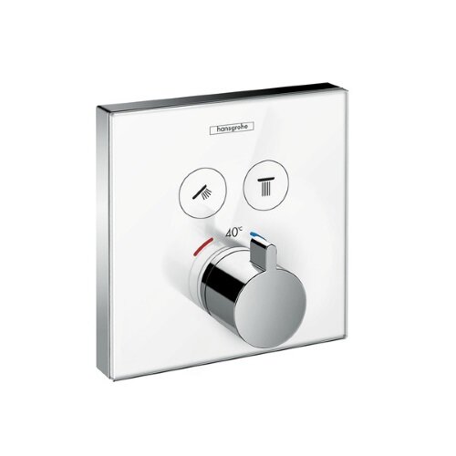 Изображение товара Смеситель для душа Hansgrohe ShowerSelect, 15738400, термостатический, белый/хром Изображение товара Смеситель для душа Hansgrohe ShowerSelect, 15738400, термостатический, белый/хром