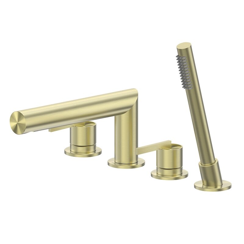 Изображение товара Смеситель на борт ванны Abber Perfekte 316 AF8A13BG золото брашированное Германия