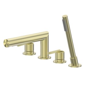 Изображение товара Смеситель на борт ванны Abber Perfekte 316 AF8A13BG золото брашированное Германия