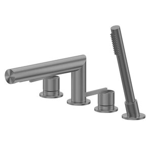 Изображение товара Смеситель на борт ванны Abber Perfekte 316 AF8A13BGG из оружейной стали