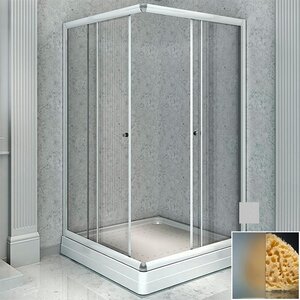 Изображение товара Душевой уголок Радомир Дрим 1-09-2-0-0-0071, 80 x 80 см, стекло матовое, профиль матовый хром
