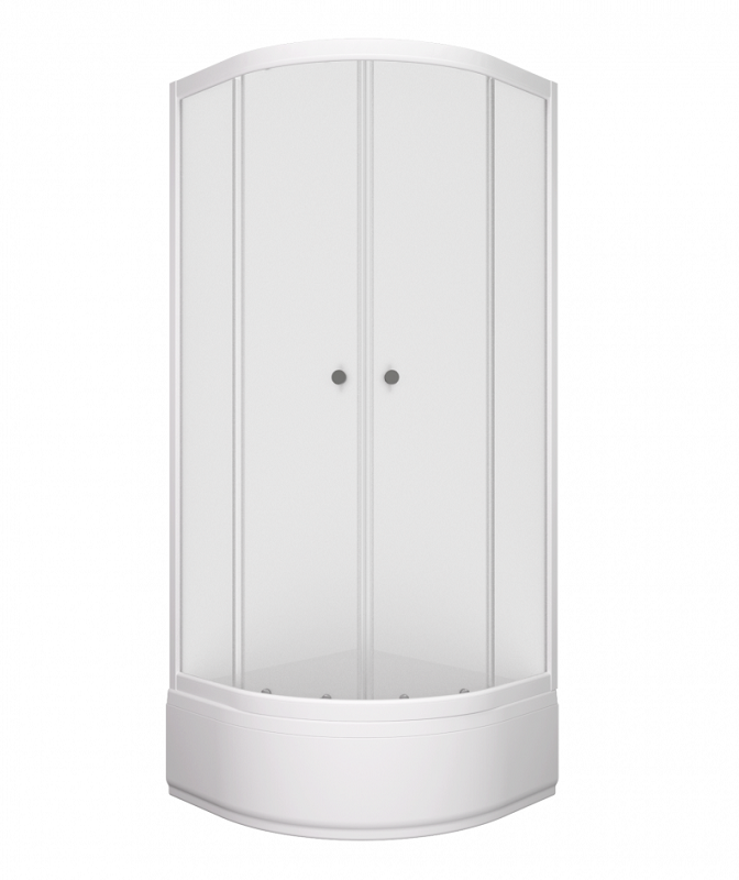 Изображение товара Душевой уголок Triton Ультра 80x80 см В с матовым стеклом белый профиль