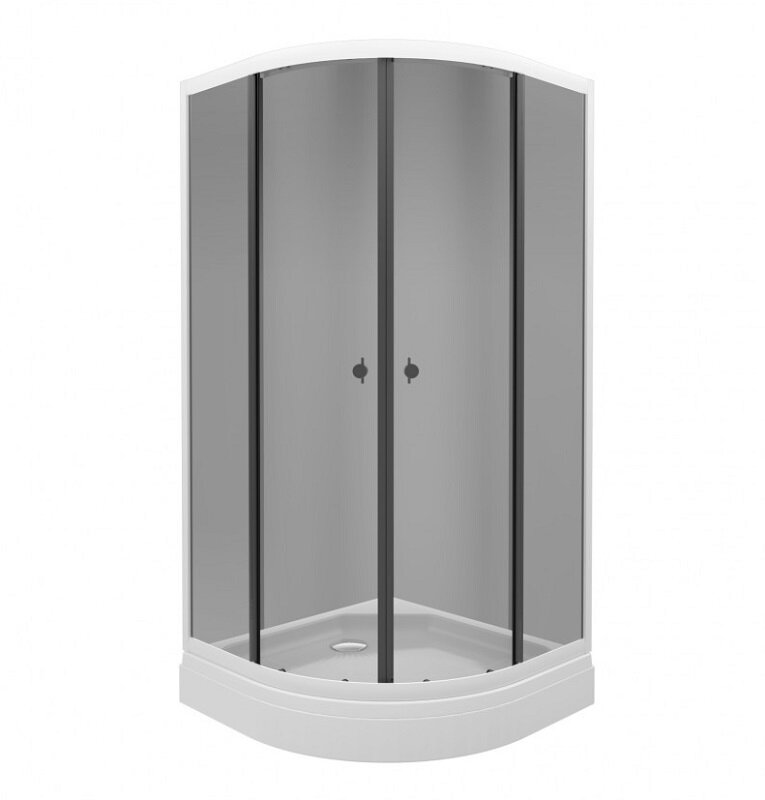 Изображение товара Душевой уголок Triton Грэй 90x90 см, раздвижная дверь, акриловый низкий поддон