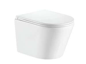 Изображение товара Подвесной унитаз Gid Cortado Tr2130 62235Y, безободковый, с сиденьем микролифт, белый