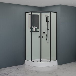 Изображение товара Душевая кабина RGW Andaman AN 208B 80x80 см черный матовый