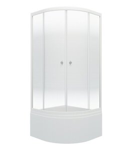 Изображение товара Душевой уголок Triton Лайт Щ0000061801, 90 x 90 см, поддон 45 см высокий Б, стекло Градиент, профиль белый