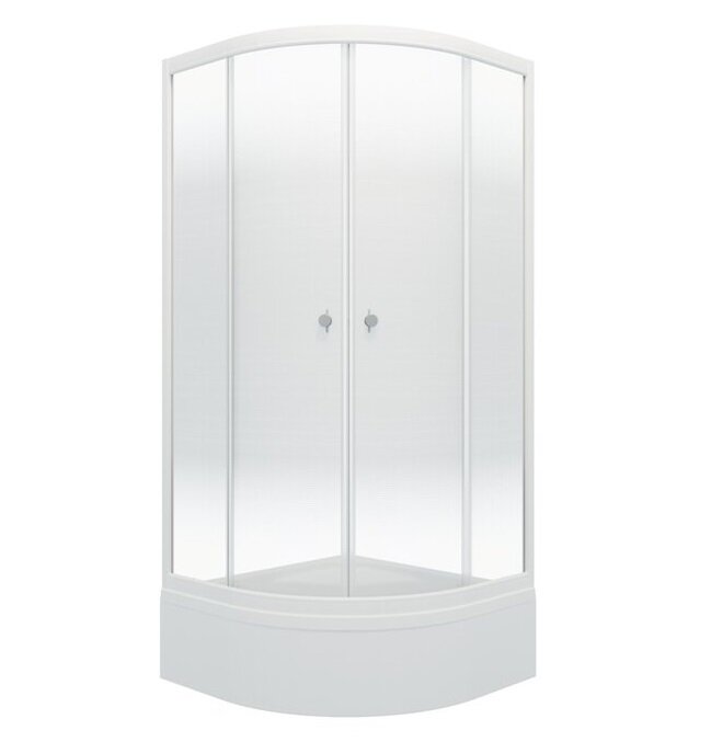 Изображение товара Душевой уголок Triton Лайт 90x90 см с раздвижными дверями и прозрачным стеклом
