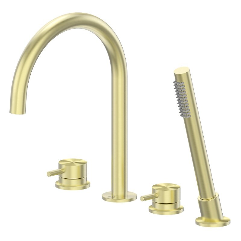 Изображение товара Смеситель на борт ванны Abber Wasser Kreis 316 AF8113BG с бронзированным золото покрытием