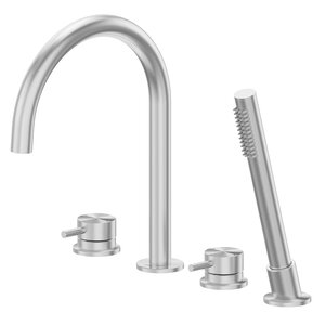 Изображение товара Смеситель на борт ванны Abber Wasser Kreis 316 AF8113BST, сталь брашированная