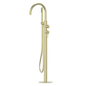 Изображение товара Смеситель для ванны и душа Abber Wasser Kreis 316 AF8115BG напольный золото брашированное Германия