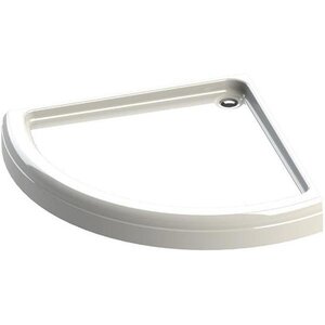 Изображение товара Душевой поддон Радомир Найт 1-11-0-0-0-005, 110 х 110 см, радиальный, на раме-подставке с устройством слива, белый