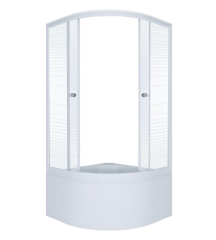 Изображение товара Душевой уголок Triton Стандарт 90x90 см, раздвижные двери, высокий поддон