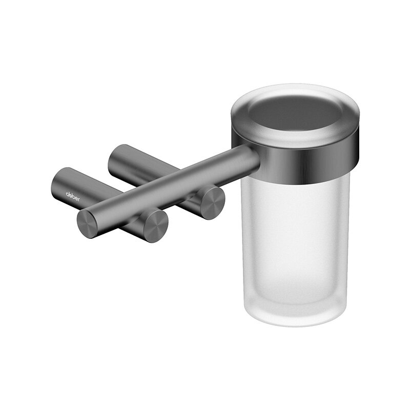 Изображение товара Стакан для зубных щеток Abber Osten 316 AA1860BGG из нержавеющей стали и стекла настенный Изображение товара Стакан для зубных щеток Abber Osten 316 AA1860BGG из нержавеющей стали и стекла настенный