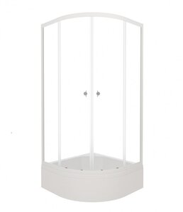 Изображение товара Душевой уголок Triton Ультра 100x100 см с прозрачным стеклом и раздвижными дверями
