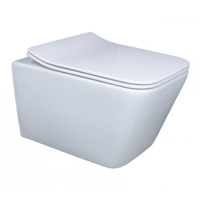 Изображение товара Подвесной унитаз Gid Cuadrado Tr2144 61109Y безободковый с микролифтом